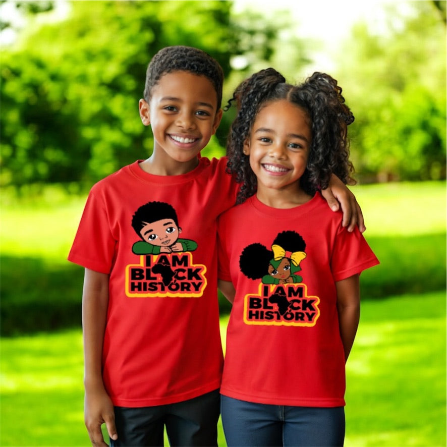 I AM HER BLACK T-SHIRT BOY OR GIRL