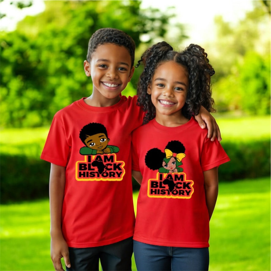 I AM HER BLACK T-SHIRT BOY OR GIRL