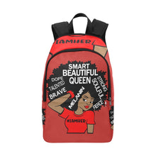 Load image into Gallery viewer, Custom #IAMHER backpack (red)
