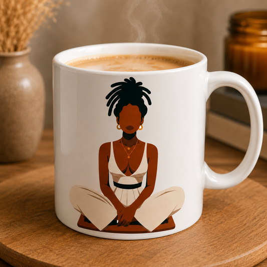 Peace Within Melanin Queen Ceramic Coffee Mug |