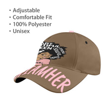 Load image into Gallery viewer, #IAMHER BASEBALL CAP BROWN/PINK
