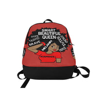 Load image into Gallery viewer, Custom #IAMHER backpack (red)
