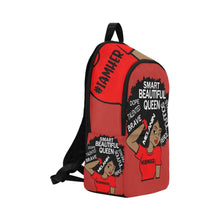 Load image into Gallery viewer, Custom #IAMHER backpack (red)
