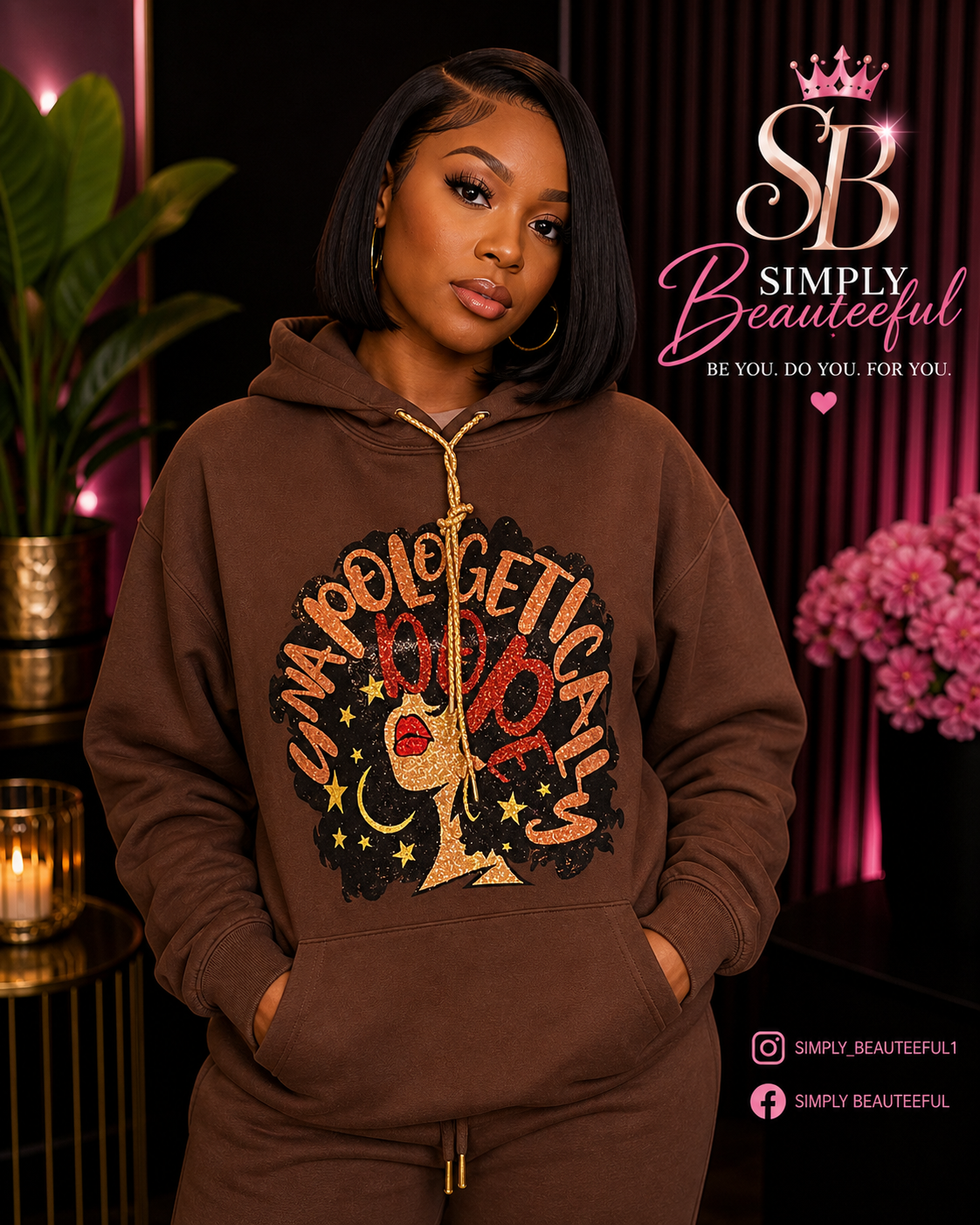 Unapologetic Dope Hoodie Brown
