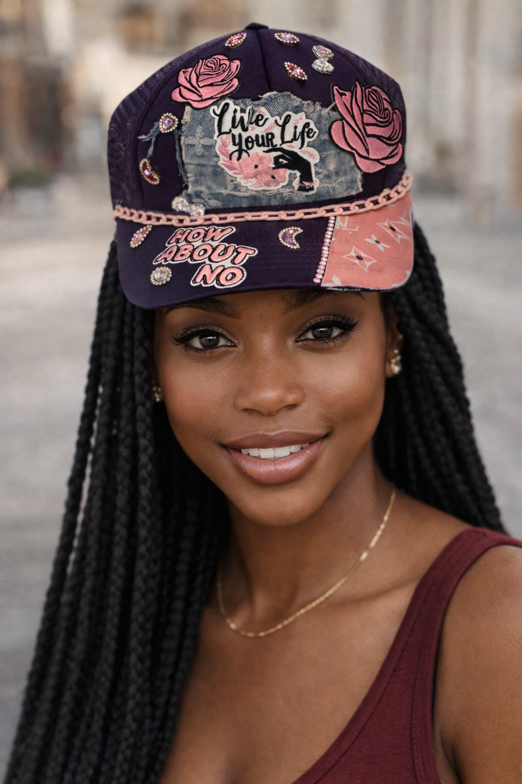 “HOW ABOUT NO” Custom Statement Cap 💖✨