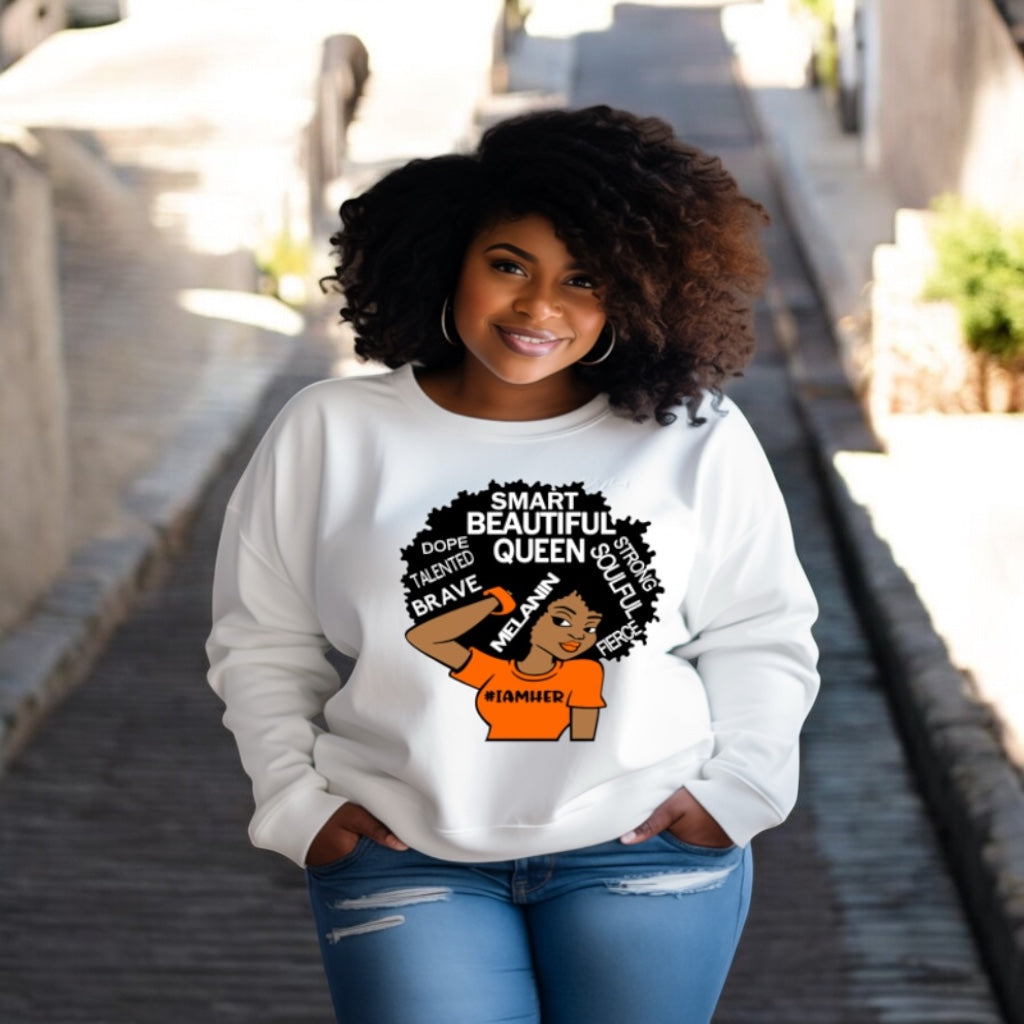 #IAMHER Custom Sweatshirt Orange image