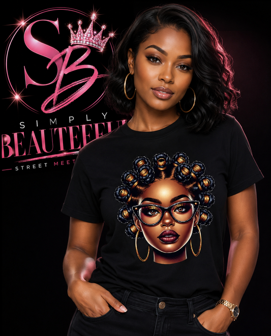 BANTU KNOT T-SHIRT (BLACK)