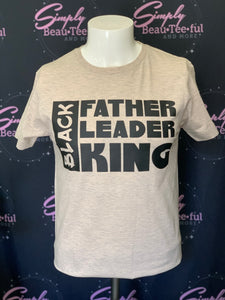 Black,Father,leader,King T-SHIRT