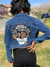 Load image into Gallery viewer, Crop Denim Jacket #IAMHER
