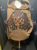 UNAPOLOGETICALLY DOPE HEATHER BROWN HOODIE