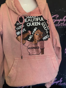 Vintage Pink #iamher hoodie