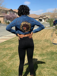 Unapologetically Dope Crop denim Jacket