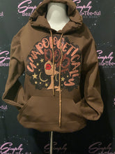 Load image into Gallery viewer, Unapologetically Dope Dark Brown Hoodie
